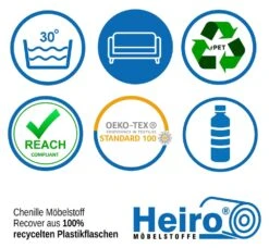 Chenille Möbelstoff Heiro Recover Ocker -Modegeschäft Für Inneneinrichtung Polstereibedarf Online Anwendungsgrafik Recover 1