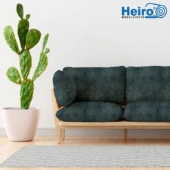 Edler Samt Velours Möbelstoff Heiro Luxus Blau Mit Fleckschutz -Modegeschäft Für Inneneinrichtung Polstereibedarf Samt Blau