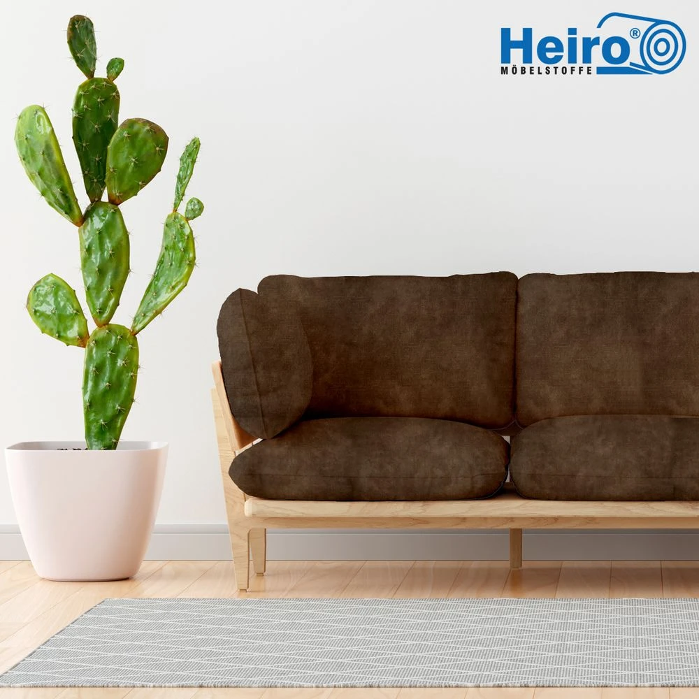 Edler Samt Velours Möbelstoff Heiro Luxus Mocca Mit Fleckschutz 3 Edler Samt Velours Möbelstoff Heiro Luxus Mocca Mit Fleckschutz – Bild 3