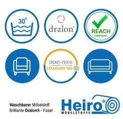 Chenille Möbelstoff Lavado Weiss -Modegeschäft Für Inneneinrichtung Polstereibedarf online Anwendungsgrafik Lavado Dralon 20