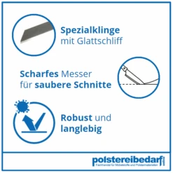 Schaumstoffmesser 240mm / 140mm -Modegeschäft Für Inneneinrichtung SChaumstoffmesser 2