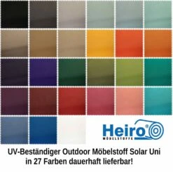 UV Beständiger Outdoor & Boot Möbelstoff Solar-Uni Weiss Mit Sanitized®Ausrüstung -Modegeschäft Für Inneneinrichtung Solar Uni Outdoor uv bestaendig Kollektion Heiro 3