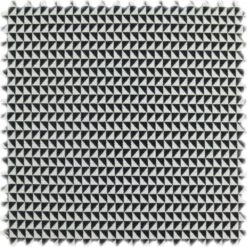 Trevira CS Möbelstoff Turin Schwarz / Weiss