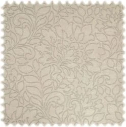 AKTION Jacquard Möbelstoff York Perlweiß "schwer Entflammbar"