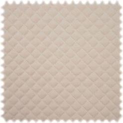 AKTION Stepp Velours Möbelstoff Stitched City Perlweiß 3 Lagig