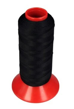 Outdoorgarn Hochreißfest Schwarz 1.000 Meter 40/3 Bondiert